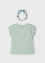 Load image into Gallery viewer, MAYORAL&lt;BR&gt;
Girl T-Shirt with Printed Headbands&lt;BR&gt;
Jade&lt;BR&gt;
