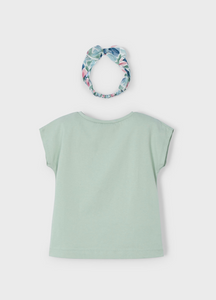 MAYORAL<BR>
Girl T-Shirt with Printed Headbands<BR>
Jade<BR>