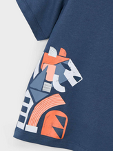 Load image into Gallery viewer, MAYORAL&lt;BR&gt;
Geometric Print T-Shirt&lt;BR&gt;
Navy&lt;BR&gt;
