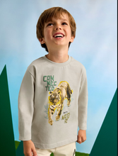 Load image into Gallery viewer, MAYORAL&lt;BR&gt;
Long Sleeve Tiger T-shirt&lt;BR&gt;
