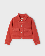 Load image into Gallery viewer, MAYORAL&lt;BR&gt;
Girl Twil Jacket&lt;BR&gt;
Brick&lt;BR&gt;
