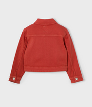 Load image into Gallery viewer, MAYORAL&lt;BR&gt;
Girl Twil Jacket&lt;BR&gt;
Brick&lt;BR&gt;
