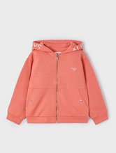 Load image into Gallery viewer, MAYORAL&lt;BR&gt;
Boys Text Zip Hoodie&lt;BR&gt;
Blue, Peach&lt;BR&gt;
