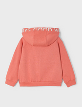 Load image into Gallery viewer, MAYORAL&lt;BR&gt;
Boys Text Zip Hoodie&lt;BR&gt;
Blue, Peach&lt;BR&gt;
