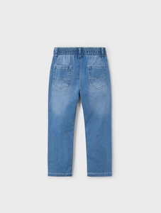 MAYORAL<BR>
Boy Jeans with Drawstring<BR>
Denim<BR>