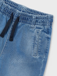 MAYORAL<BR>
Boy Jeans with Drawstring<BR>
Denim<BR>