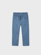 Load image into Gallery viewer, MAYORAL&lt;BR&gt;
Boy Twill Trousers with Drawstring&lt;BR&gt;
Dark Laurel, Horizon&lt;BR&gt;
