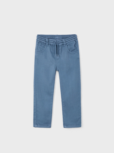 MAYORAL<BR>
Boy Twill Trousers with Drawstring<BR>
Dark Laurel, Horizon<BR>