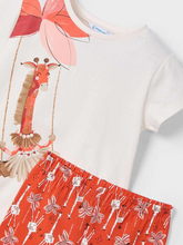 Load image into Gallery viewer, MAYORAL&lt;BR&gt;
Printed Leggings Set&lt;BR&gt;
Red, Pink&lt;BR&gt;
