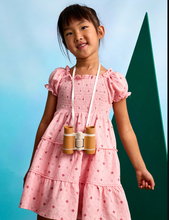 Load image into Gallery viewer, MAYORAL&lt;BR&gt;
Girl Print Smock Dress&lt;BR&gt;
Salmon&lt;BR&gt;
