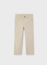 Load image into Gallery viewer, MAYORAL&lt;BR&gt;
Boy Serge Trousers&lt;BR&gt;
Almond&lt;BR&gt;
