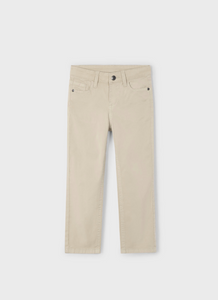 MAYORAL<BR>
Boy Serge Trousers<BR>
Almond<BR>