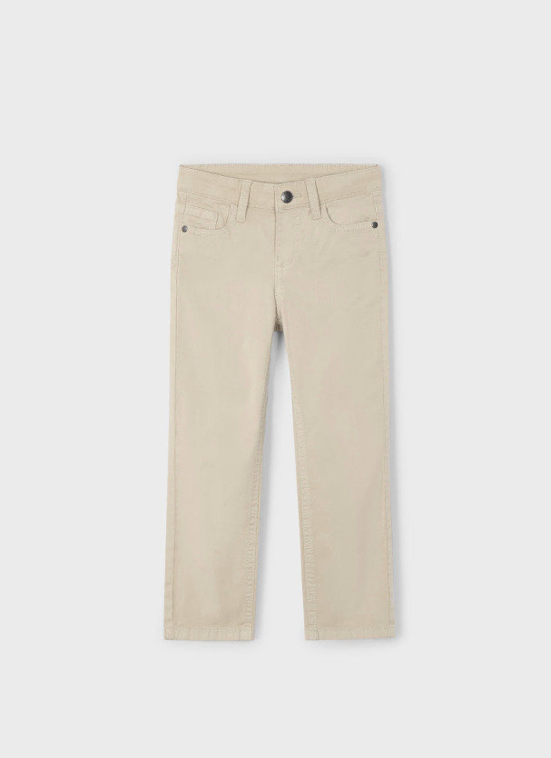 MAYORAL<BR>
Boy Serge Trousers<BR>
Almond<BR>