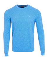 Load image into Gallery viewer, ANDRE MENSWEAR&lt;BR&gt;
Achill Crew Neck Jumper&lt;BR&gt;
Blue, Navy, Ecru&lt;BR&gt;
