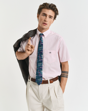 Load image into Gallery viewer, GANT&lt;BR&gt;
Short Sleeve Poplin Shirt&lt;BR&gt;
Blue, Pink&lt;BR&gt;
