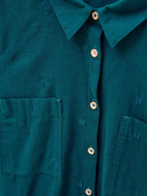 Load image into Gallery viewer, WHITE STUFF &lt;BR&gt;
Sophie Organic Cotton Shirt &lt;BR&gt;
Teal, Ivory, Green, Grey&lt;BR&gt;
