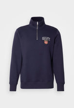 Load image into Gallery viewer, GANT &lt;BR&gt;
Half Zip Graphic Sweatshirt &lt;BR&gt;
Navy &lt;BR&gt;
