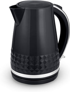 TOWER  <BR>
Solitaire 1.5l Kettle <BR>
Black, White & Mushroom <BR>