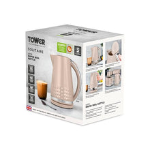 Load image into Gallery viewer, TOWER  &lt;BR&gt;
Solitaire 1.5l Kettle &lt;BR&gt;
Black, White &amp; Mushroom &lt;BR&gt;
