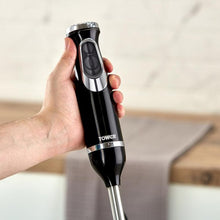 Load image into Gallery viewer, TOWER &lt;BR&gt;
600W Hand Blender &lt;BR&gt;
Black &lt;BR&gt;
