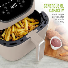 Load image into Gallery viewer, TOWER &lt;BR&gt;
Vortex, 6 litre Air Fryer &lt;BR&gt;
White or Mushroom &lt;BR&gt;
