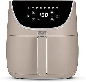 TOWER <BR>
Vortex, 6 litre Air Fryer <BR>
White or Mushroom <BR>