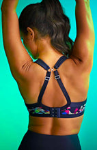 Load image into Gallery viewer, PANACHE &lt;BR&gt;
Power Wired Sports Bra &lt;BR&gt;
Graphic Navy Print &lt;BR&gt;
