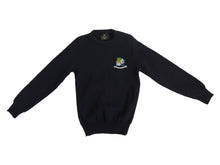 Load image into Gallery viewer, ATHLONE COMMUNITY COLLEGE &lt;BR&gt;
Crested Girl&#39;s Round Neck Wool Jumper &lt;BR&gt;
Navy, Crested &lt;BR&gt;
