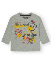 Load image into Gallery viewer, CANADA HOUSE &lt;BR&gt;
Baby Boy BBBomb Tee shirt &lt;BR&gt;
Grey &lt;BR&gt;
