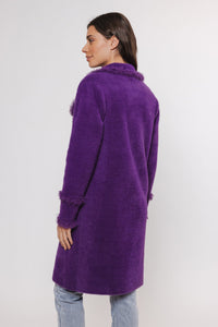 RINO AND PELLE<BR>
Catena Long Cardigan<BR>
Purple<BR>