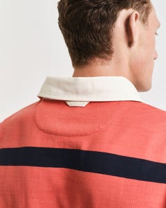 GANT <BR>
Yarn-Dyed Striped Heavy Rugger <BR>
Brick & Black stripe <BR>