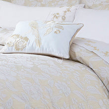 Load image into Gallery viewer, SANDERSON &lt;BR&gt;
Pyramus Jacquard Duvet Cover set &lt;BR&gt;
Natural &amp; Gold available &lt;BR&gt;
