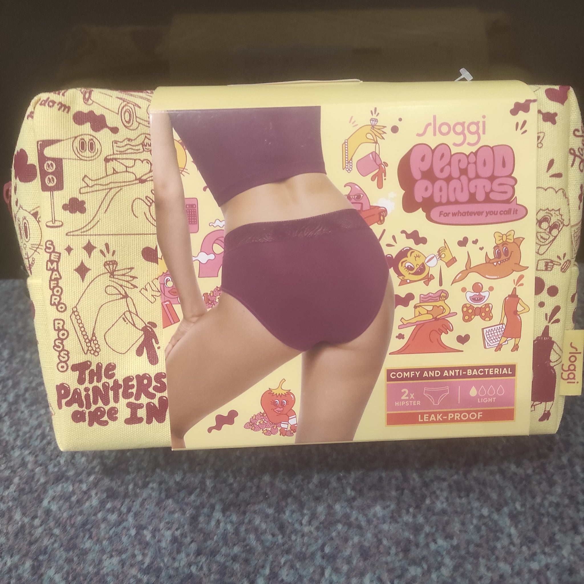sloggi Light Absorbency Hipster Period Knickers, Pack of 2, Wine